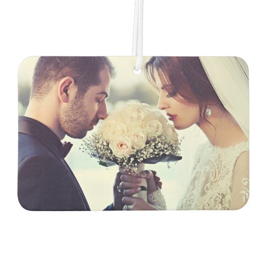 たった今結婚しました |フォトカスタムー カーエアーフレッシュナー (裏面)