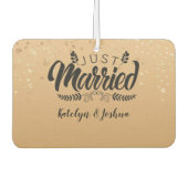 たった今結婚しました |フォトカスタムー カーエアーフレッシュナー (正面)