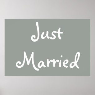 たった今結婚しました ポスター