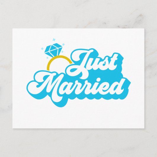 たった今結婚しました ポストカード (正面)