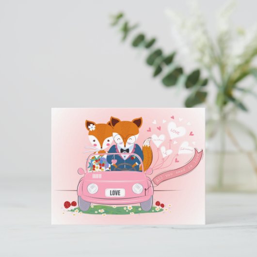 たった今結婚しました ポストカード (スタンド正面)