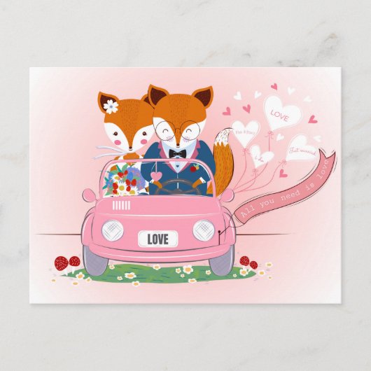 たった今結婚しました ポストカード (正面)