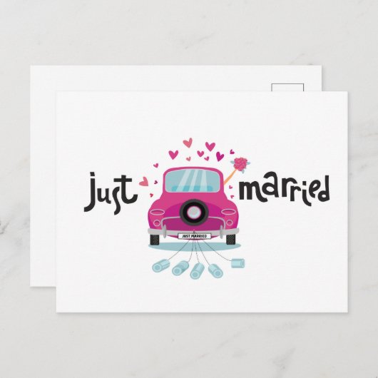 たった今結婚しました ポストカード (正面/裏面)