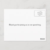 たった今結婚しました ポストカード (裏面)