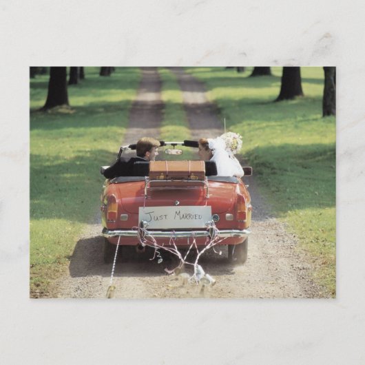 たった今結婚しました ポストカード (正面)