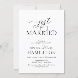 たった今結婚しました、ポスト結婚のブランチの駆け落ちインビタ 招待状