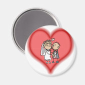 たった今結婚しました マグネット (正面/裏面)