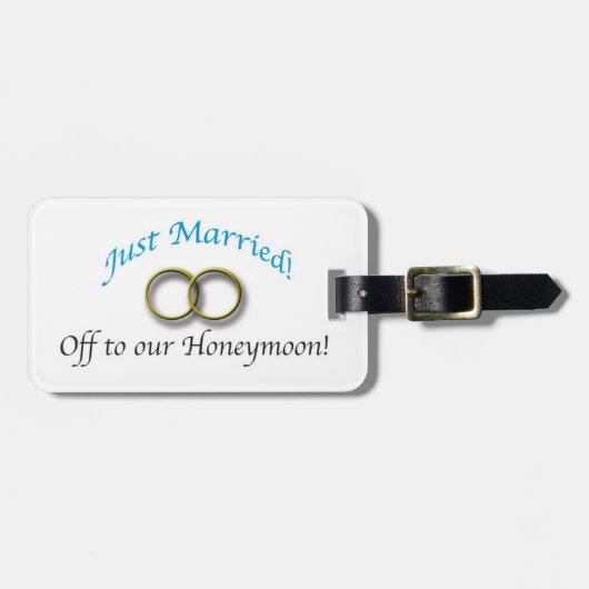 たった今結婚しました ラゲッジタグ (正面横)