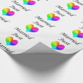 たった今結婚しました ラッピングペーパー (角)