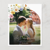 たった今結婚しました |予算結婚の写真のお知らせ (正面)