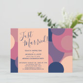 たった今結婚しました!円カラフル披露宴のみ 招待状 (スタンド正面)