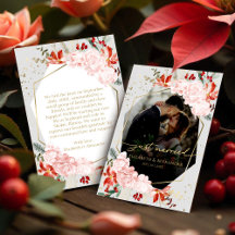 たった今結婚しました |冬の結婚式のカスタム写真