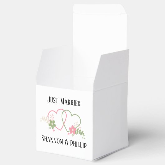 たった今結婚しました（新郎新婦の名前） フェイバーボックス (オープン)