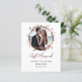 たった今結婚しました |春の結婚式写真の告知 (スタンド正面)