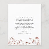 たった今結婚しました |春の結婚式写真の告知 (裏面)