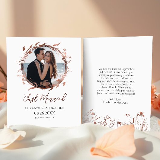 たった今結婚しました |春の結婚式写真の告知