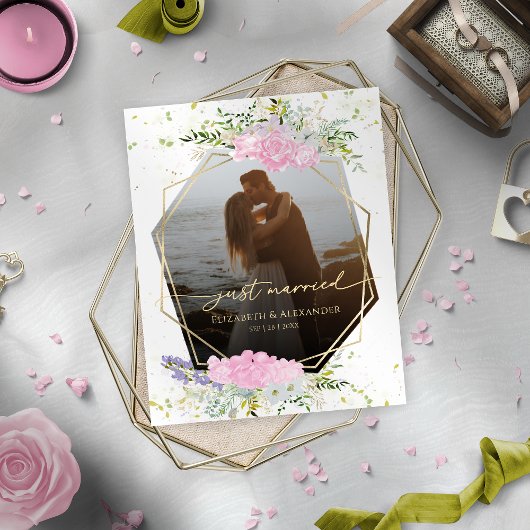 たった今結婚しました |春の結婚式写真の告知