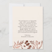 たった今結婚しました |春の結婚式写真の告知 招待状 (裏面)