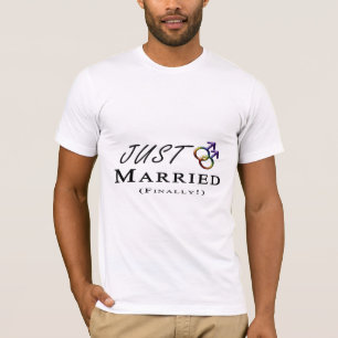 たった今結婚しました(最終的に)ゲイプライド Tシャツ