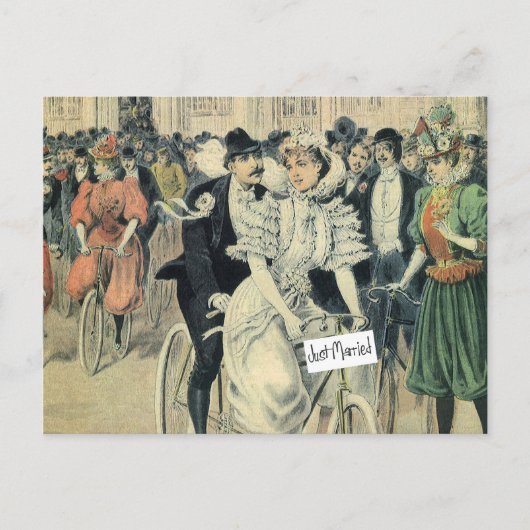 たった今結婚しました 案内ポストカード (正面)