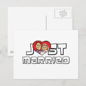 たった今結婚しました 案内ポストカード (正面/裏面)