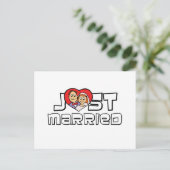 たった今結婚しました 案内ポストカード (スタンド正面)