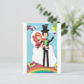 たった今結婚しました! 案内ポストカード (スタンド正面)