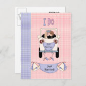 たった今結婚しました 案内ポストカード (正面/裏面)