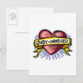 たった今結婚しました 案内ポストカード (正面/裏面)