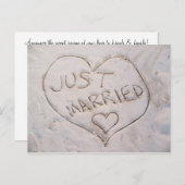 たった今結婚しました 案内ポストカード (正面/裏面)