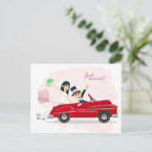 たった今結婚しました 案内ポストカード (スタンド正面)