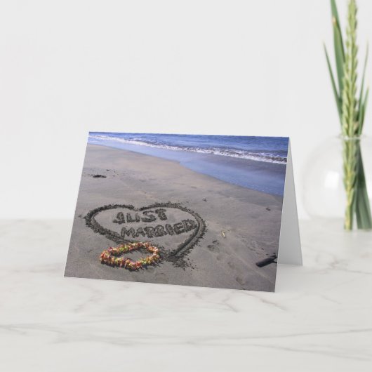 たった今結婚しました 案内状 (正面)