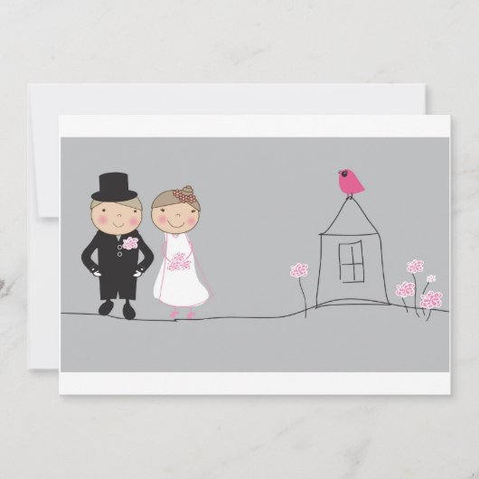 たった今結婚しました 案内状 (正面)