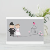 たった今結婚しました 案内状 (スタンド正面)