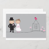 たった今結婚しました 案内状 (正面/裏面)