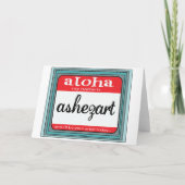 たった今結婚しました 案内状 (裏面)