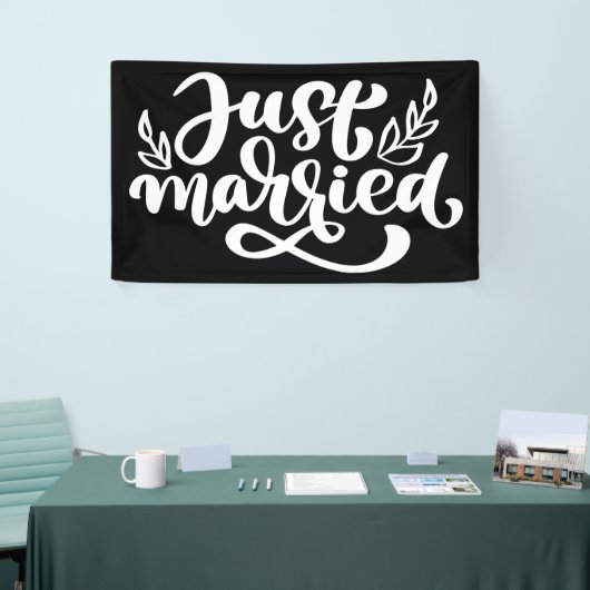 たった今結婚しました 横断幕 (トレードショー)
