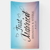 たった今結婚しました 横断幕 (縦)