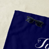 たった今結婚しました |結婚のハネムーン ビーチタオル (インサイチュ)