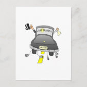 たった今結婚しました（車） 案内ポストカード (正面)