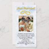 たった今結婚しました、2つの金ゴールドバンド/クラウド (正面)