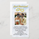 たった今結婚しました、2つの金ゴールドバンド/クラウド (正面/裏面)