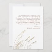 たった今結婚しました | Bohoの結婚写真の発表 招待状 (裏面)