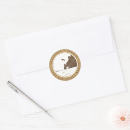たった今結婚しました | Passport Stamp |カボサンルーカス ラウンドシール