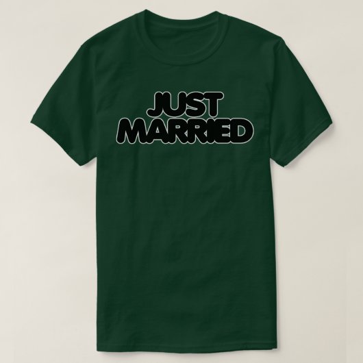 たった今結婚しました Tシャツ (デザイン正面)