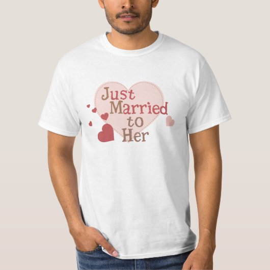 たった今結婚しました Tシャツ (正面)
