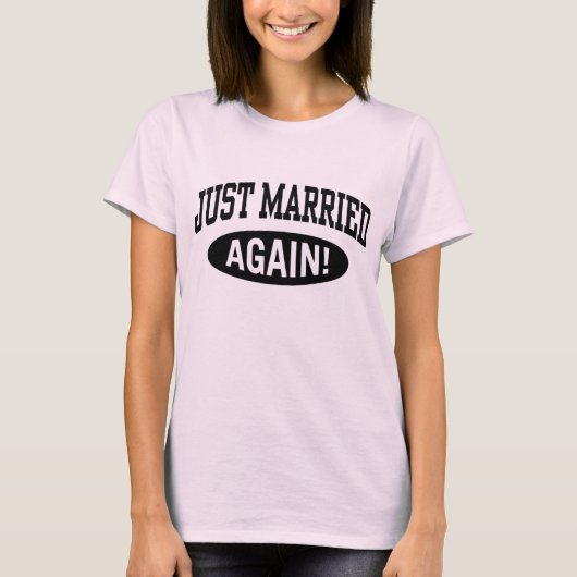 たった今結婚しました Tシャツ (正面)