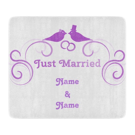 たった今結婚しましたnewlyweds Thunder_Cove カッティングボード (正面)