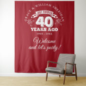 たった今結婚しましたRuby 40th Anniversaryフォトプロップ タペストリー (インサイチュ)