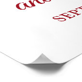 たった今結婚しましたRuby 40th Anniversary Welcome Sign ポスター (角)